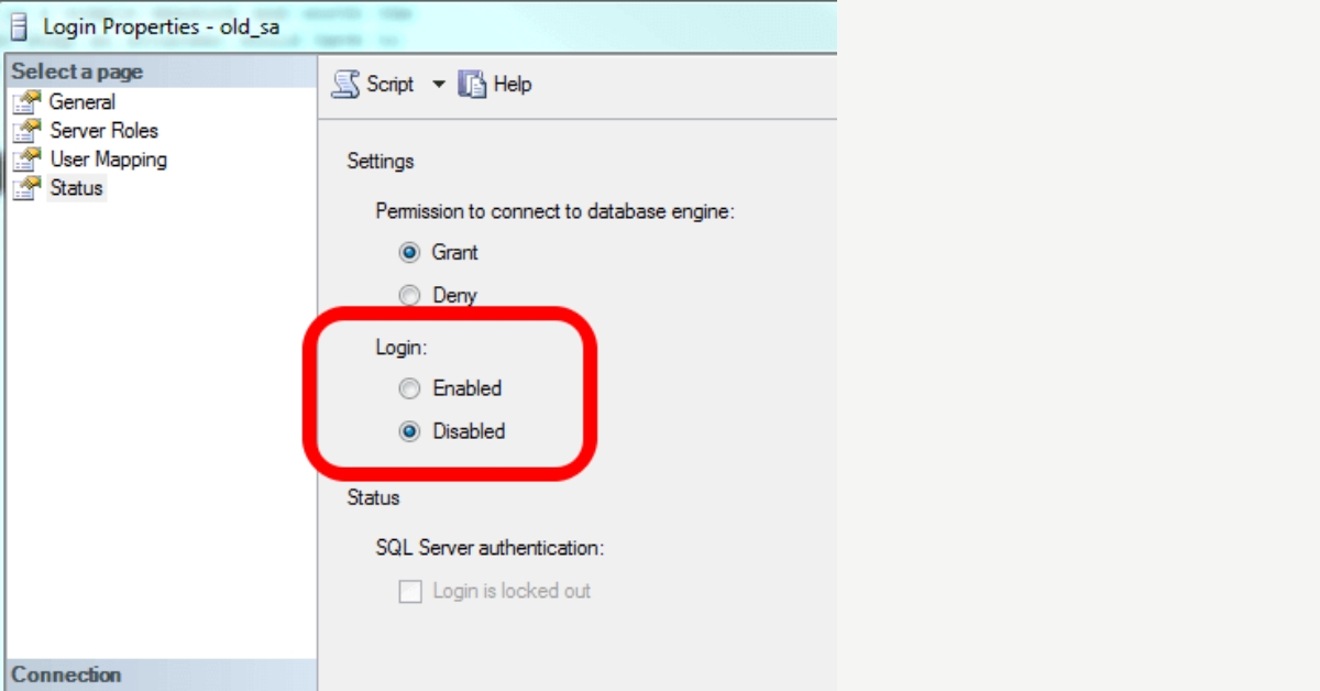 Steps to Disable SQL Links